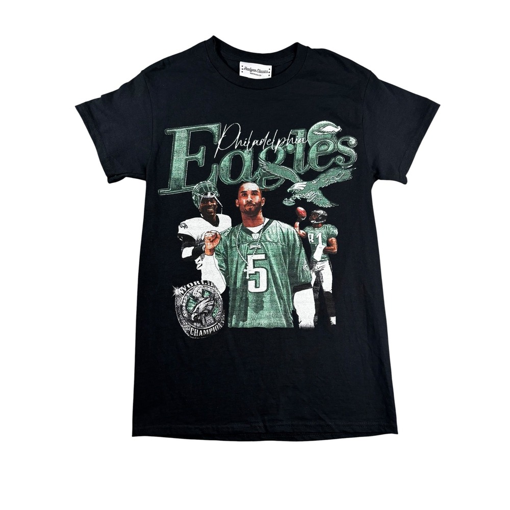 Headgear Classic Philadelphia Eagles Bryant, Vick, Owens Graphic Tee Black Small
